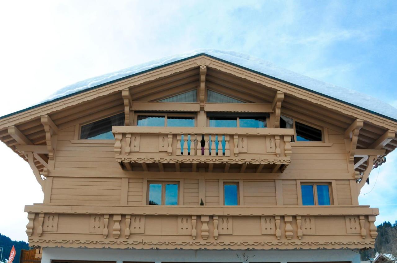 Chalet Hotel Aiguille Blanche Logis Les Gets Exterior photo